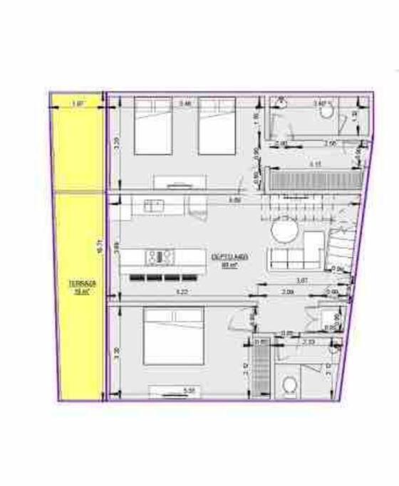 1 Block To The Beach 2Br 6Pax Rooftop Pool King Bed 普拉亚卡门 外观 照片