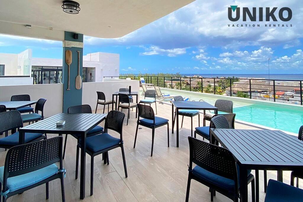 1 Block To The Beach 2Br 6Pax Rooftop Pool King Bed 普拉亚卡门 外观 照片