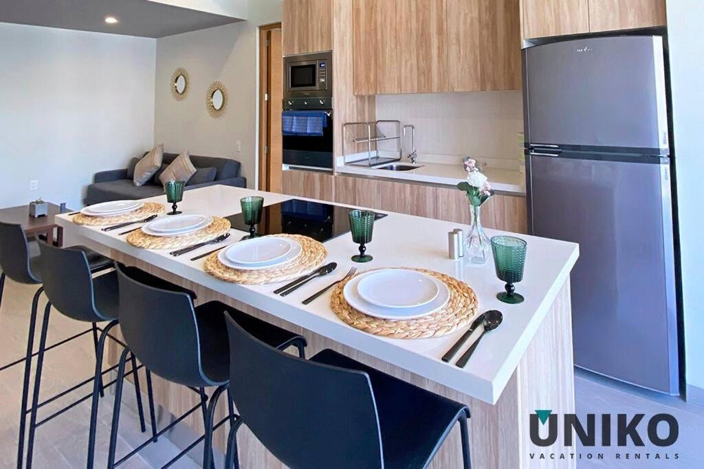 1 Block To The Beach 2Br 6Pax Rooftop Pool King Bed 普拉亚卡门 外观 照片