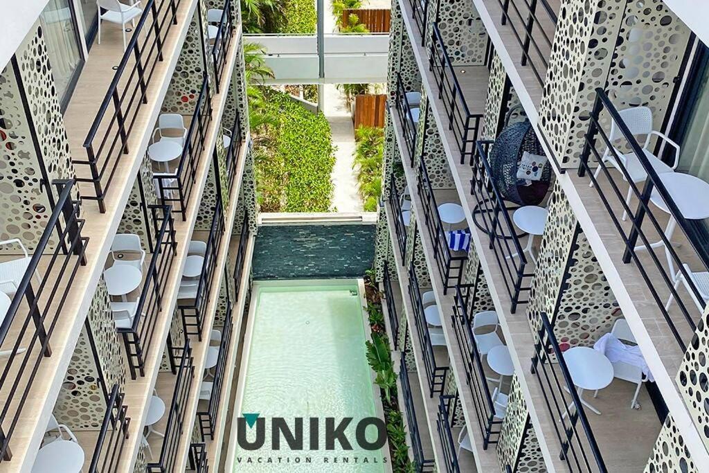 1 Block To The Beach 2Br 6Pax Rooftop Pool King Bed 普拉亚卡门 外观 照片