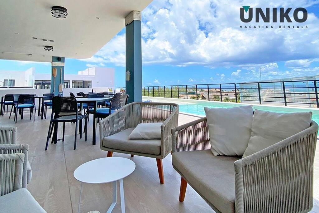 1 Block To The Beach 2Br 6Pax Rooftop Pool King Bed 普拉亚卡门 外观 照片