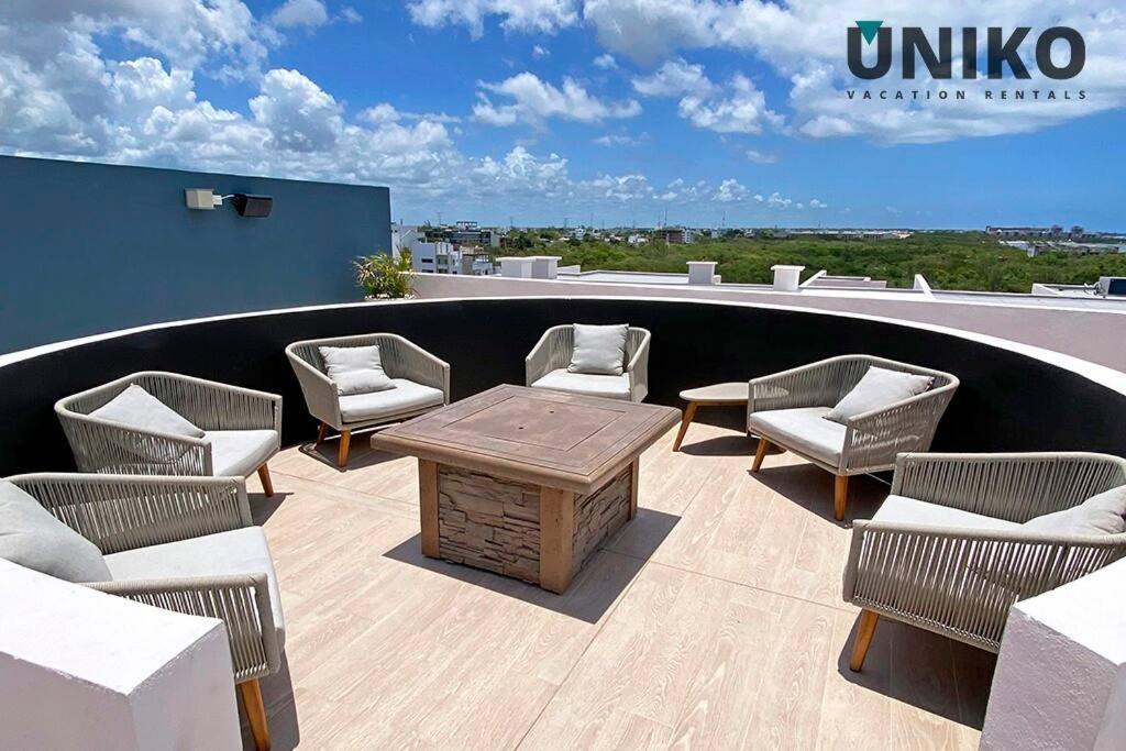 1 Block To The Beach 2Br 6Pax Rooftop Pool King Bed 普拉亚卡门 外观 照片